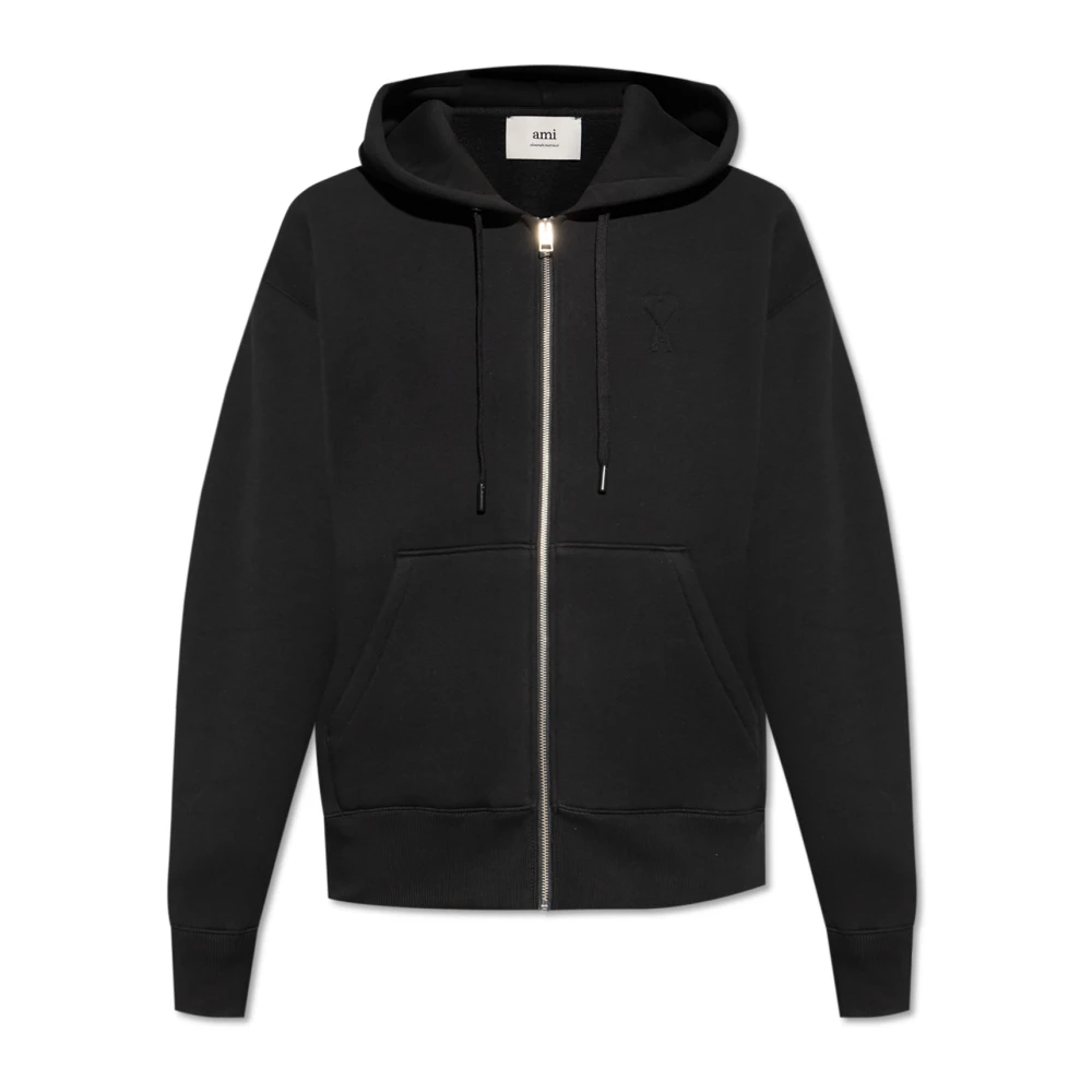 Ami Paris Sweatshirt met Logo Black Heren