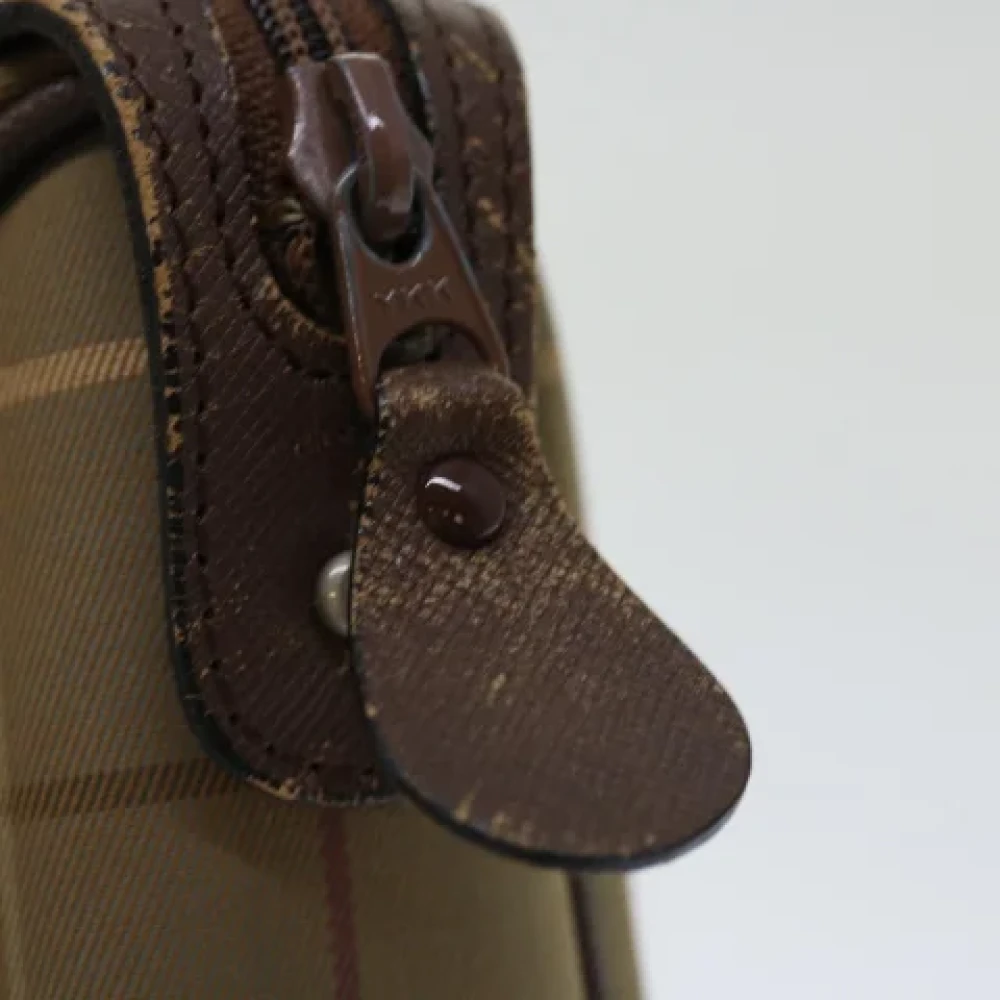 Burberry Vintage Pre-owned Canvas clutches Brown Dames