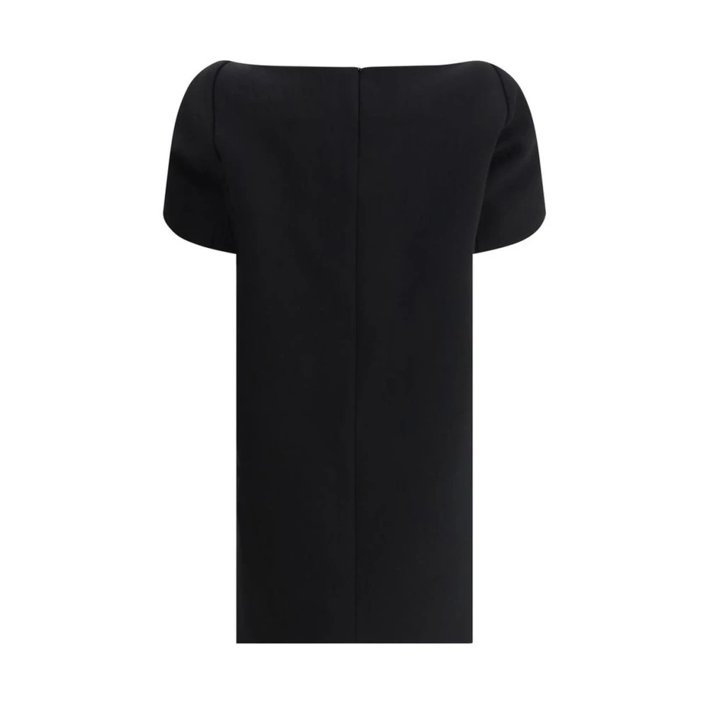 Khaite Elegante Jurk met Vierkante Hals Black Dames