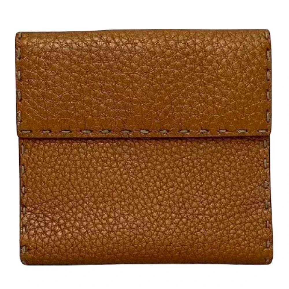 Fendi Vintage Pre-owned Leather wallets Brown Dames