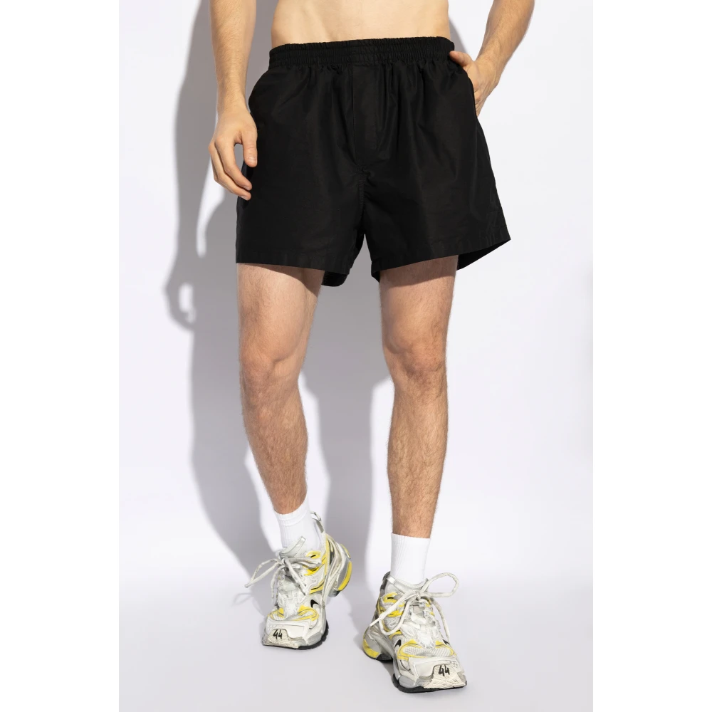 Balenciaga Katoenen shorts Black Heren