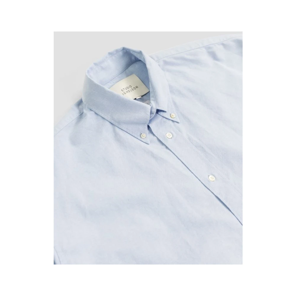 Studio Nicholson Shirts Blue Heren