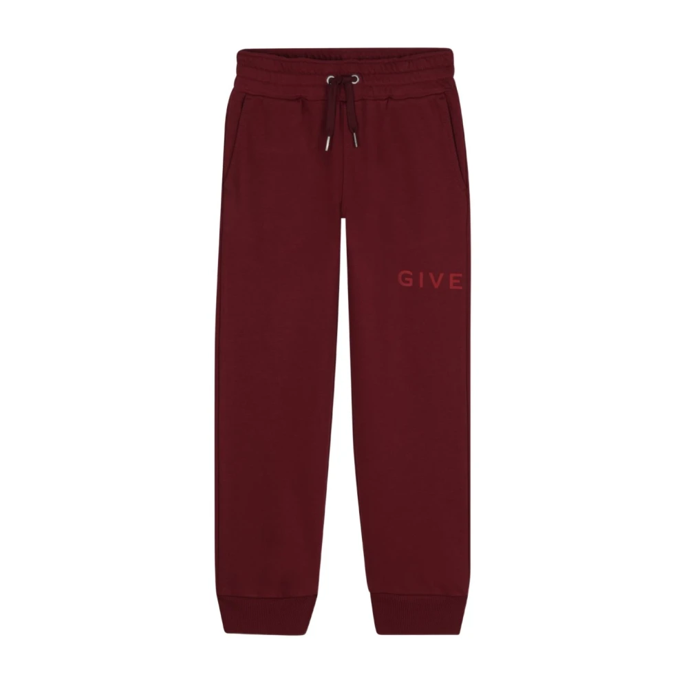Givenchy Men's Bordeaux Trousers Stylish Design