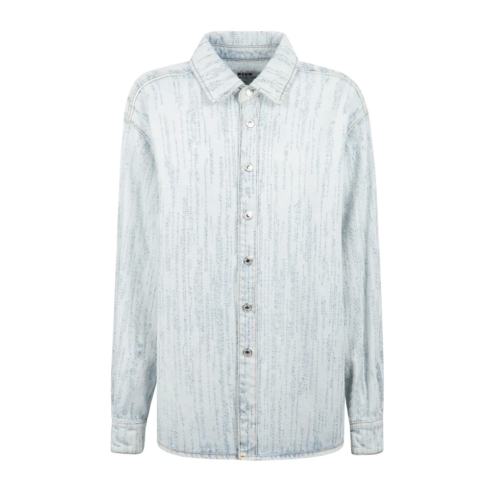 Shirts > Denim Shirts - - Msgm - Modalova