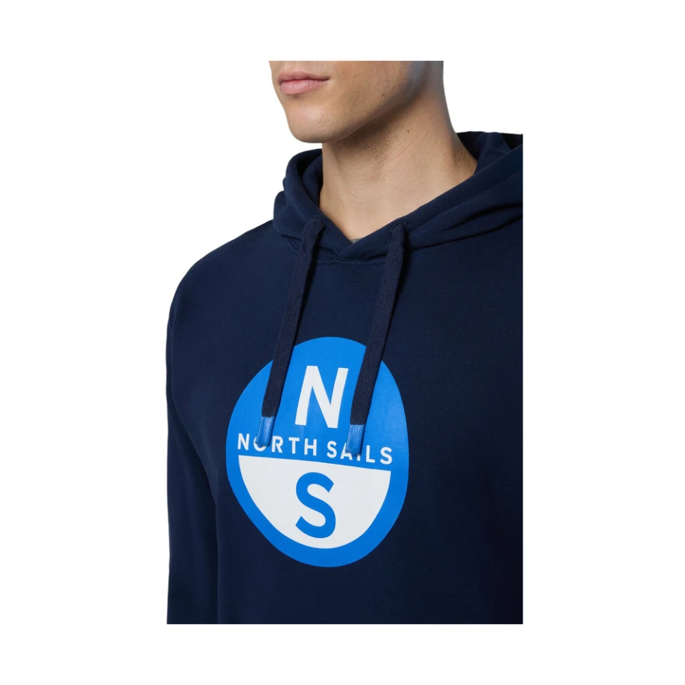North Sails Hoodie Blue Heren