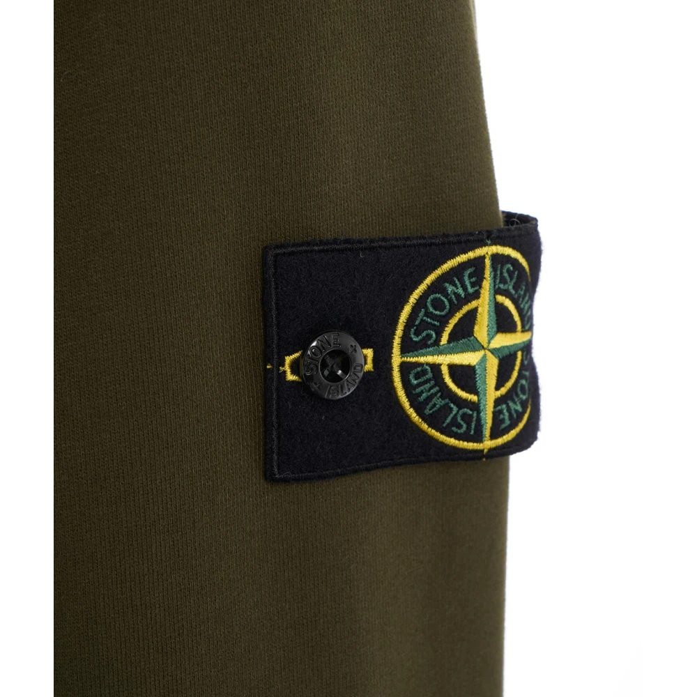 Stone Island Stijlvolle Rits Hoodie Green Heren