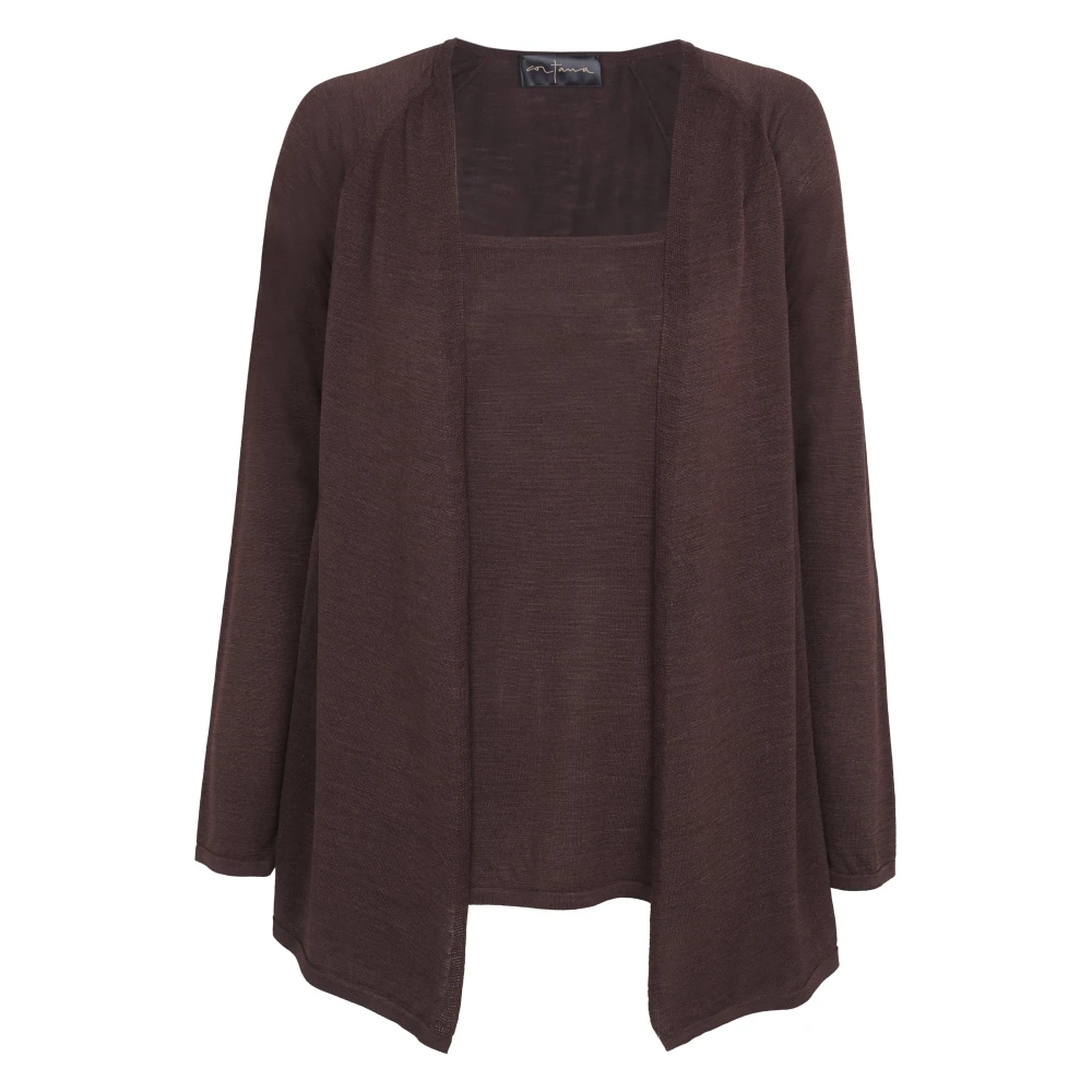 Cortana Donna Viola - Cardigan In Maglia Di Seta - Knitwear - 2XS