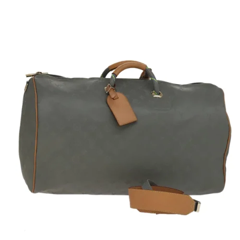 Louis Vuitton Vintage Pre-owned Canvas travel-bags Gray Dames