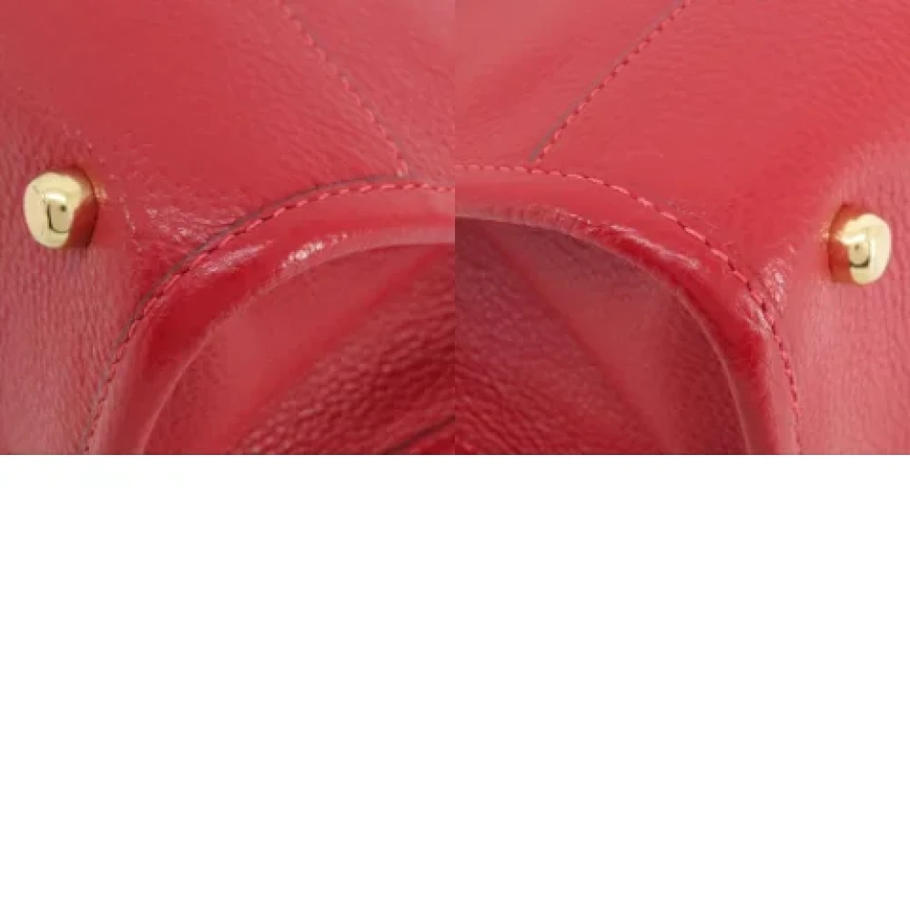 Coach Pre-owned Leather handbags Red Dames