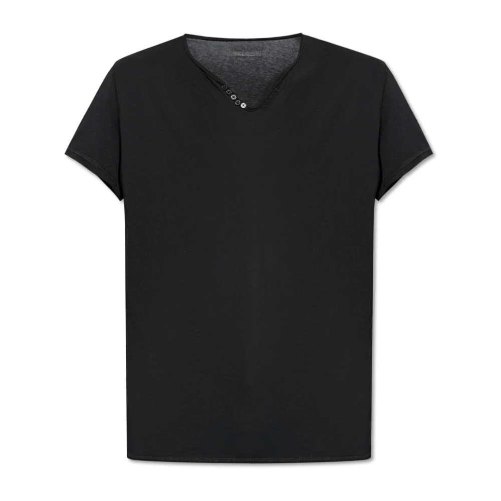 Zadig & Voltaire T-shirt Monastir Black Heren
