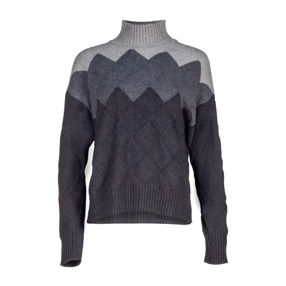 Liviana Conti Multicolor Basket Weave Sweater Multicolor Dames