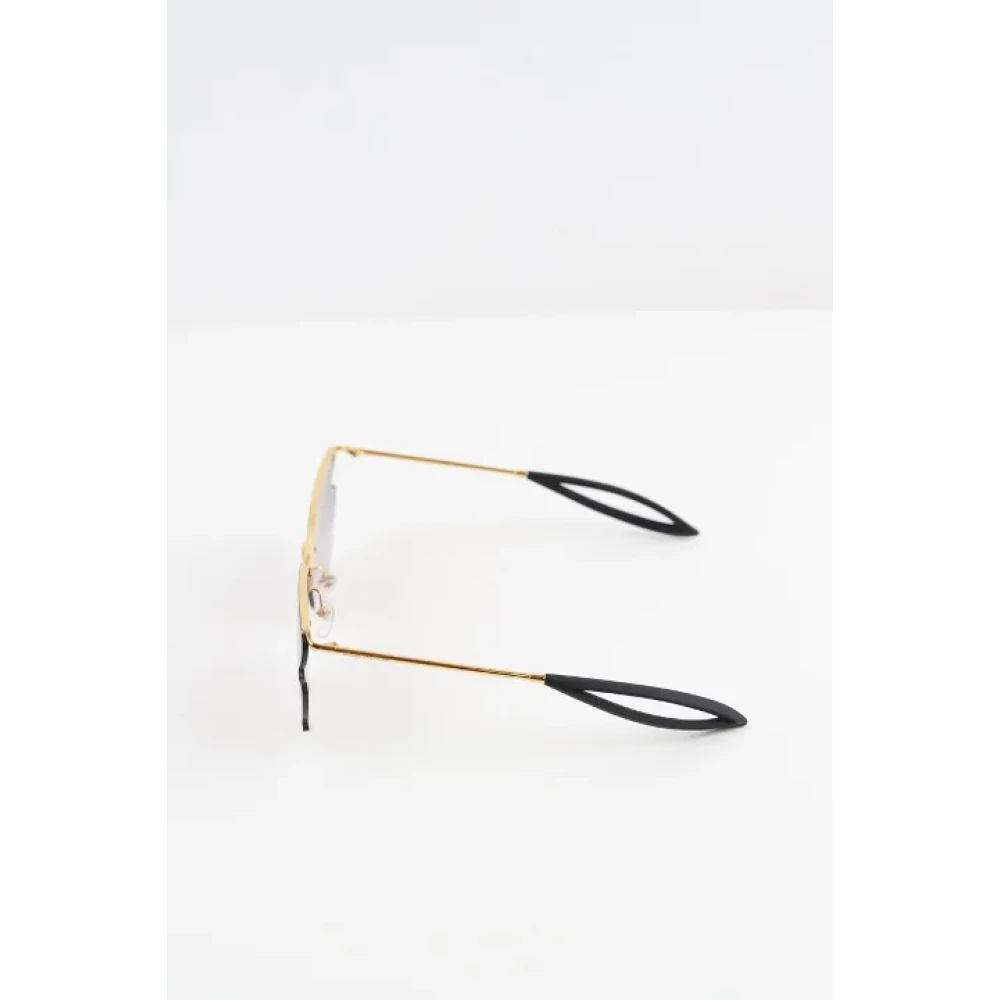 Louis Vuitton Vintage Pre-owned Metal sunglasses Black Dames