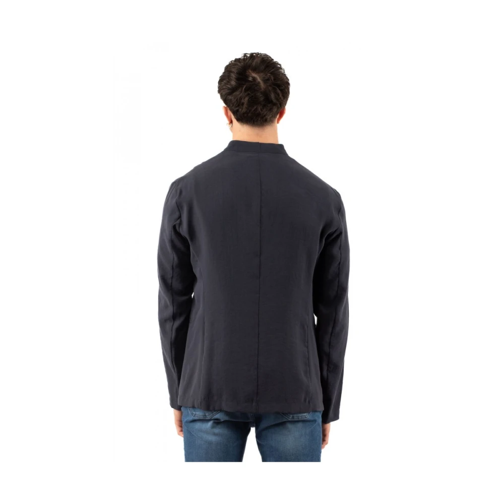 Emporio Armani Stijlvolle Jas Blue Heren