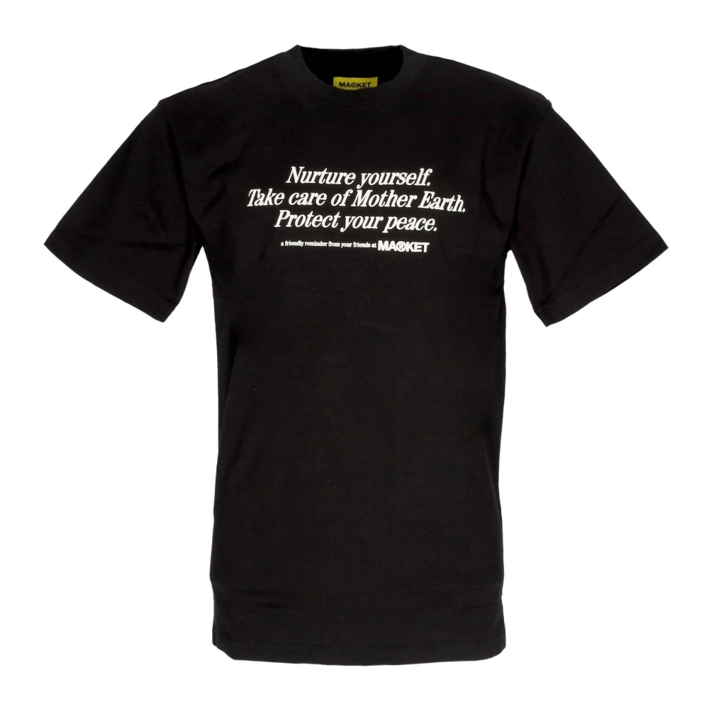 Market Nurture Yourself Zwart Tee T-Shirt Black Heren