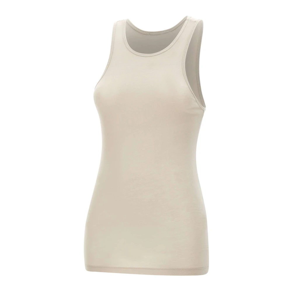 Entire Studios Women's White Sleeveless Tops, Xs, Muscle Tank Top