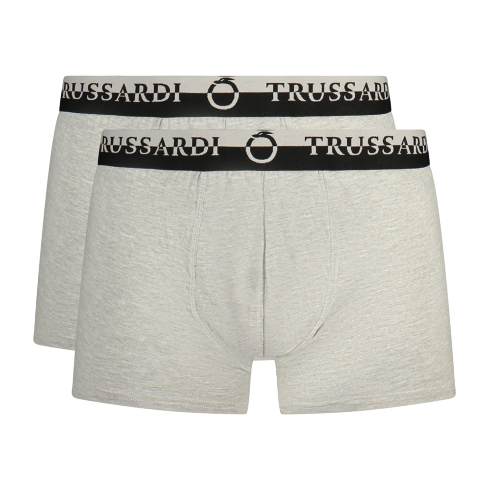 Trussardi Grigio Cotton Men Boxer Short - M - Image 2