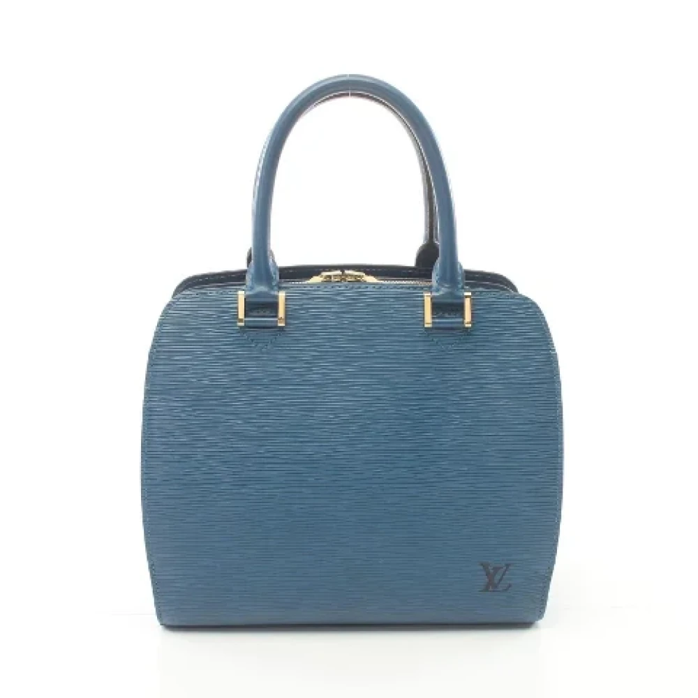 Louis Vuitton Vintage Pre-owned Leather handbags Blue Dames