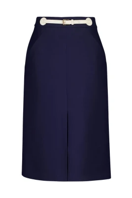 Belted Midi Skirt