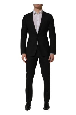Slim Fit Formell Kostym i Två Delar