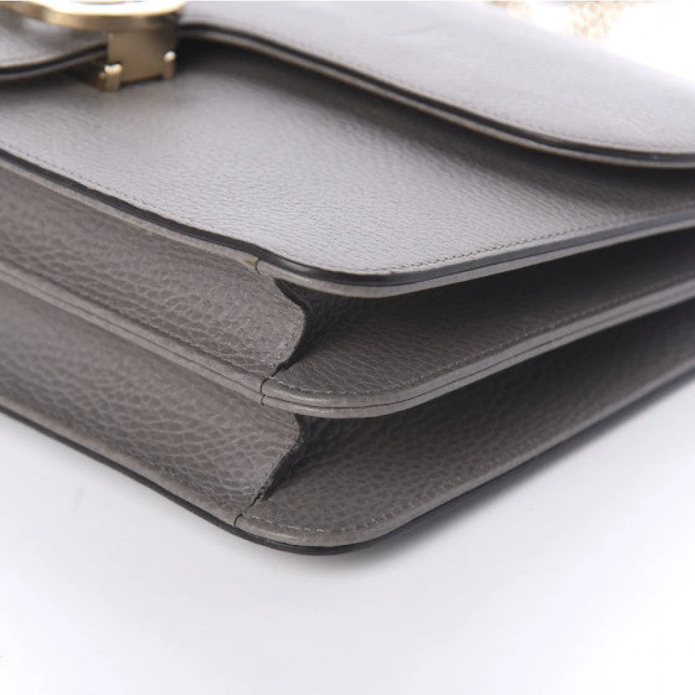 Gucci Interlocking GG Schoudertas Gray Dames