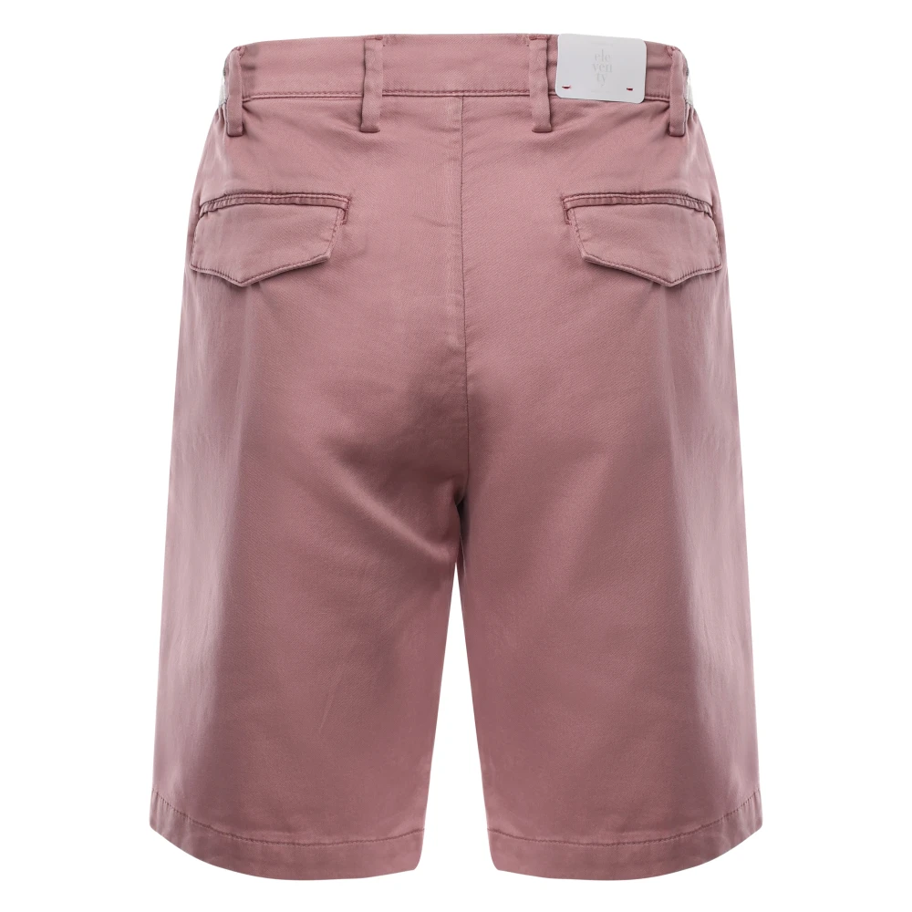 Eleventy Bermuda Jogger Shorts Purple Heren