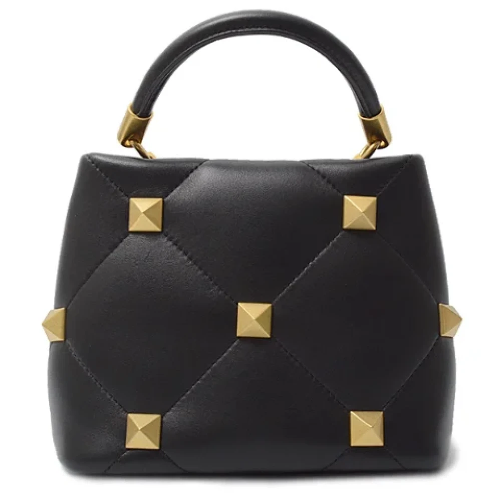 Valentino Vintage Pre-owned Fabric handbags Black Dames