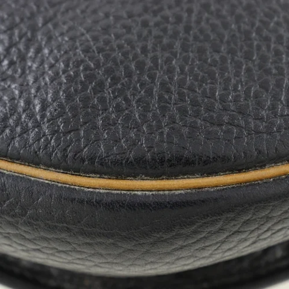 Dior Vintage Pre-owned Leather crossbody-bags Black Dames