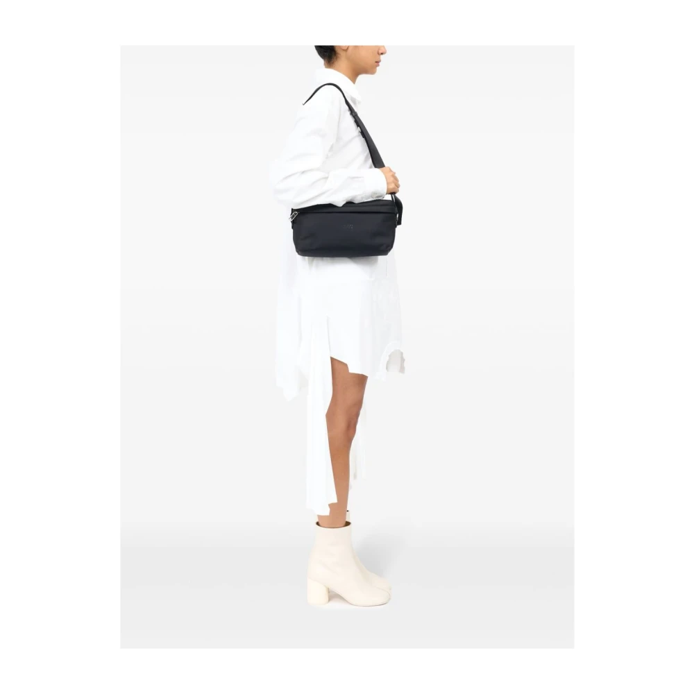 MM6 Maison Margiela Zwarte Handtas met Handtekening Nummers Motief Black Dames