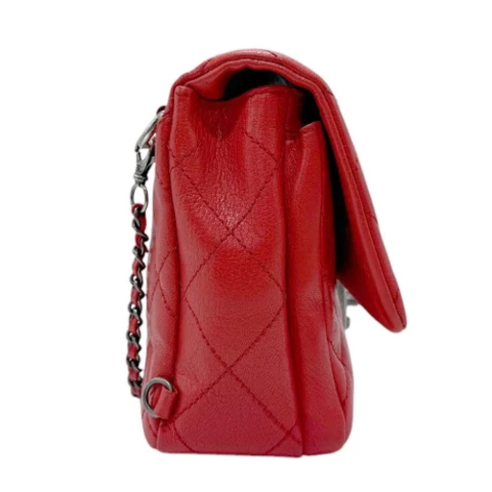Chanel Vintage Pre-owned Leather shoulder-bags Red Dames