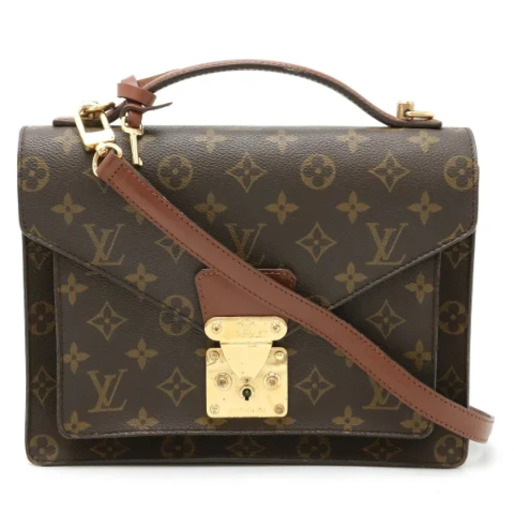 Louis Vuitton Vintage Pre-owned Canvas handbags Brown Heren