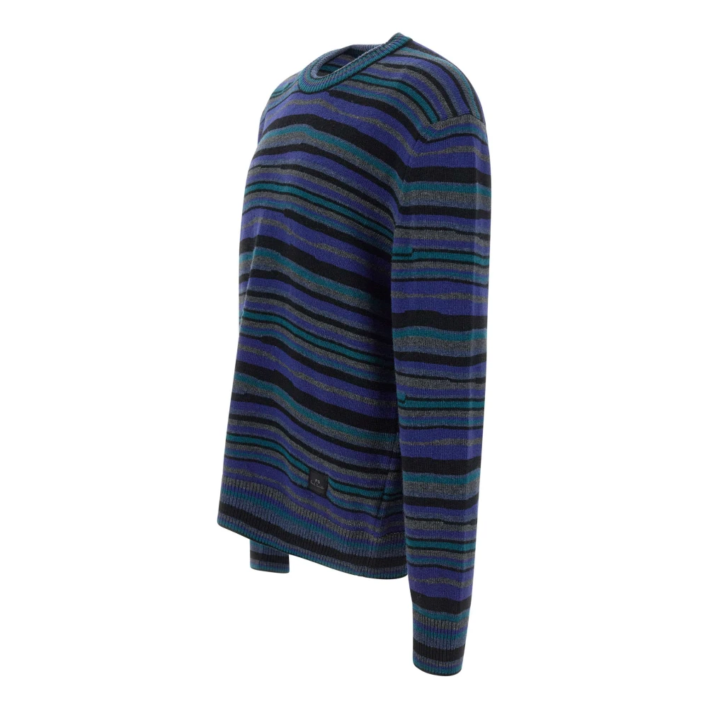 Paul Smith Gestreepte wolmix trui met ronde hals Multicolor Heren