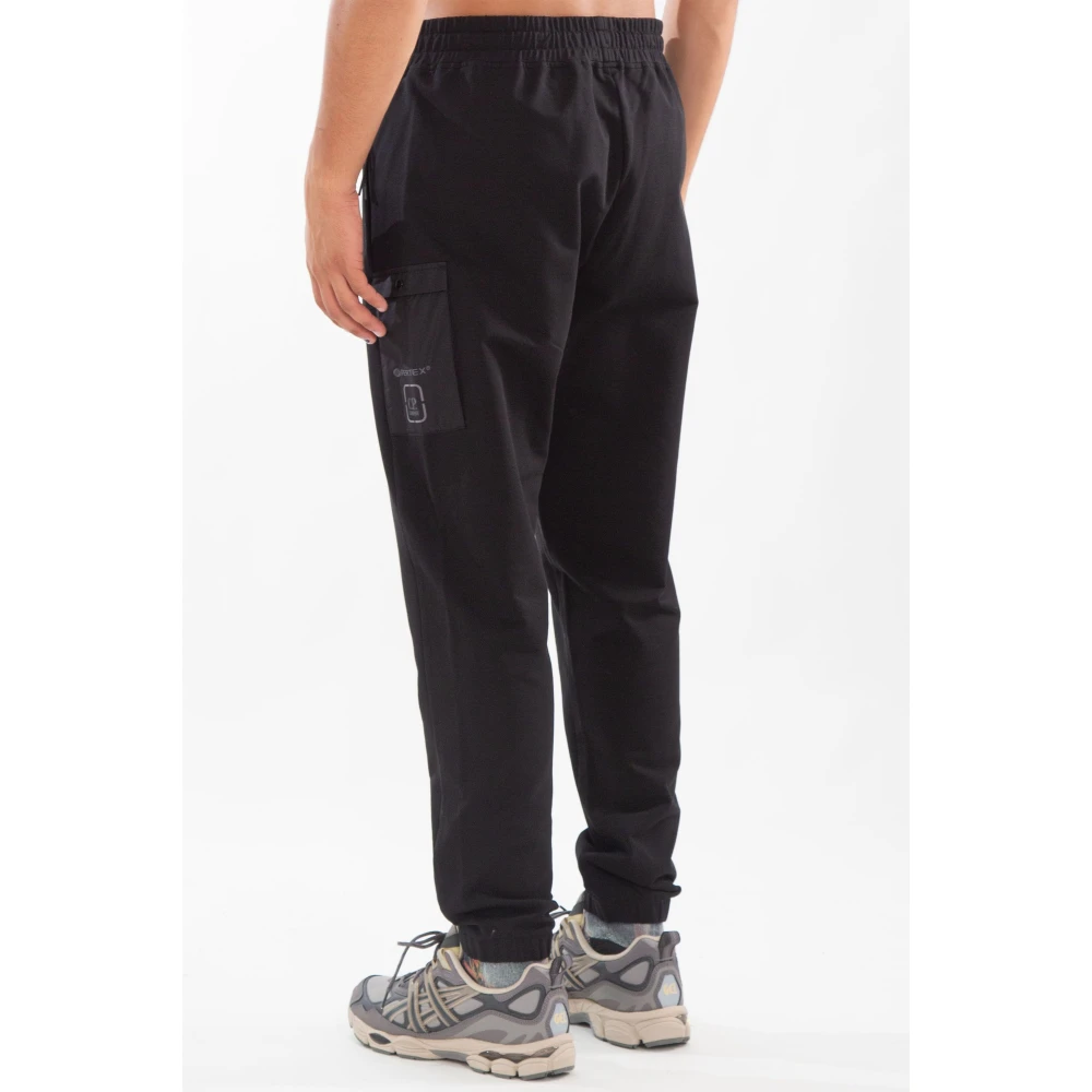 C.P. Company Fleece Mixed Sweatpants Black Heren