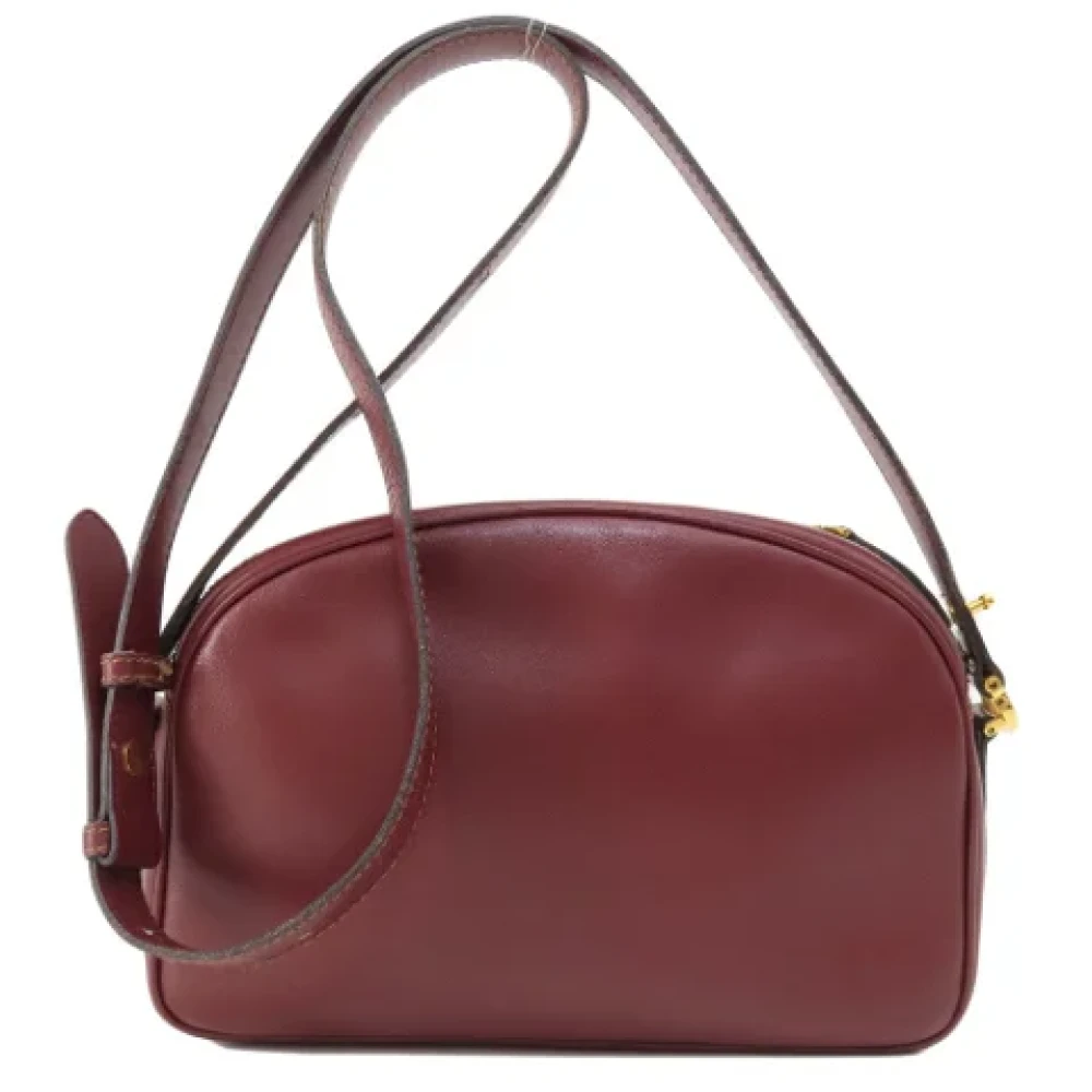 Cartier Vintage Pre-owned Leather shoulder-bags Red Dames