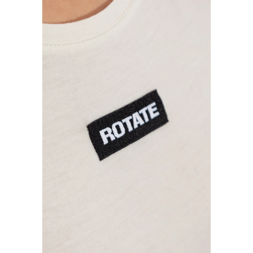 Rotate Birger Christensen Witte Logo Top White Dames