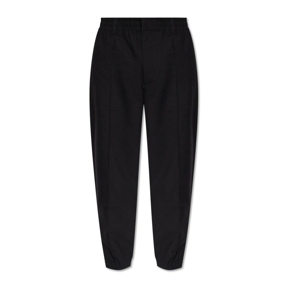 Emporio Armani Black Trousers With Pockets - Male - Straight Trousers - 2XL - Trousers