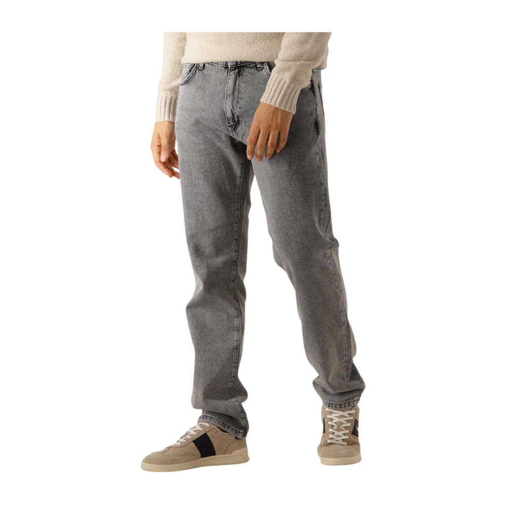 Woodbird Grijze Straight Leg Jeans voor Heren Gray Heren