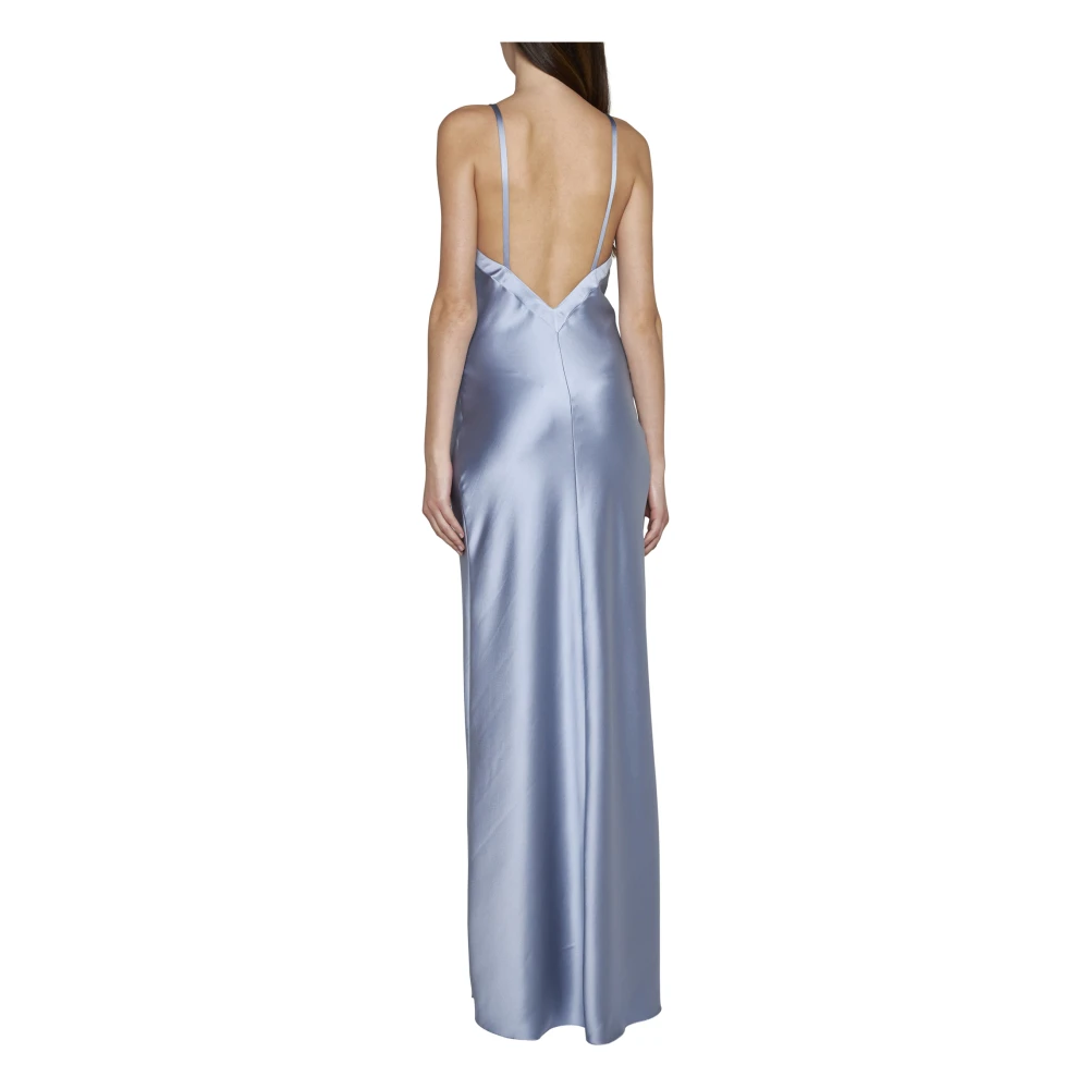 Blanca Vita Elegante Jurken met Schuine Zoom Blue Dames