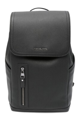 casual-black-leather-backpack