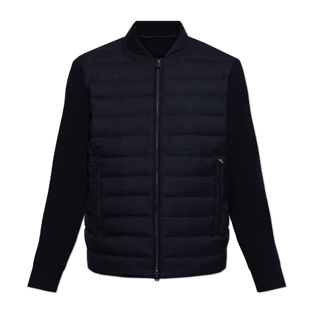 Emporio Armani Vest met gewatteerde voorkant Blue Heren