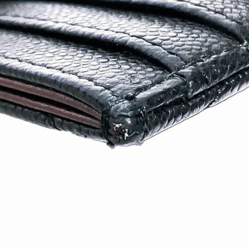 Chanel Vintage Pre-owned Leather home-office Black Dames