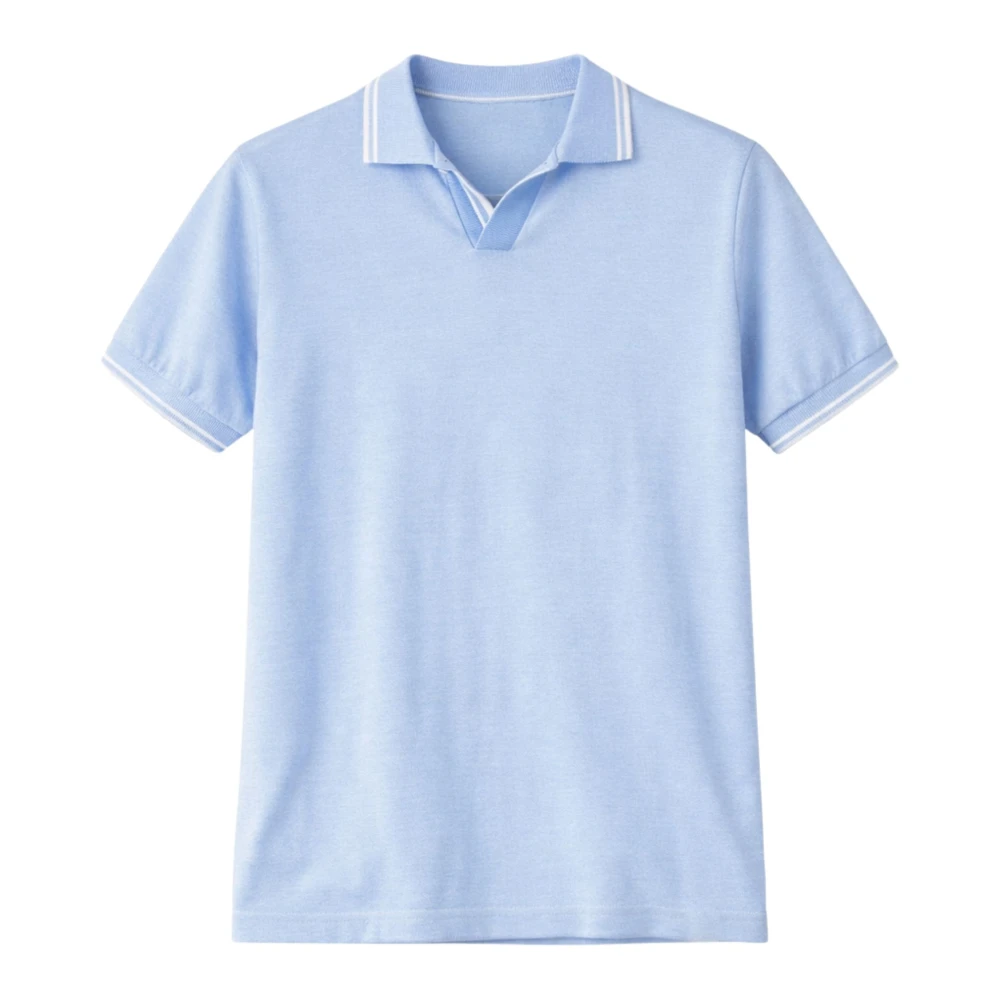Paul & Shark Men's Blue Polo Shirts, Xl, Ribbed-Details T-Shirt