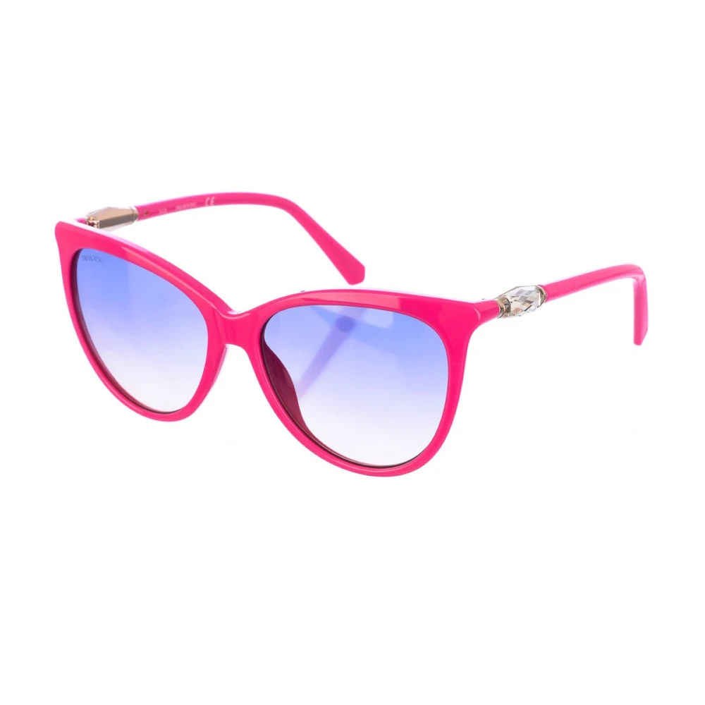 Swarovski Women's Purple Oval Sunglasses