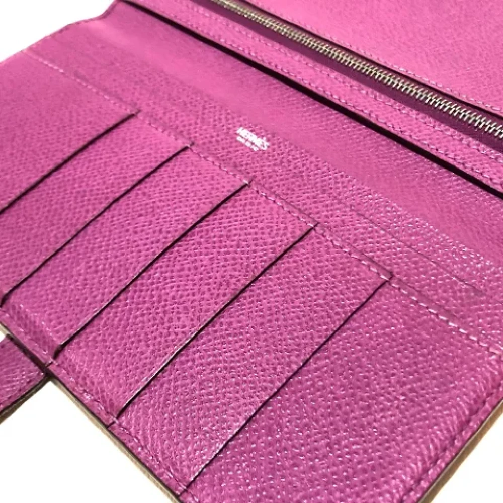 Hermès Vintage Pre-owned Leather wallets Pink Dames