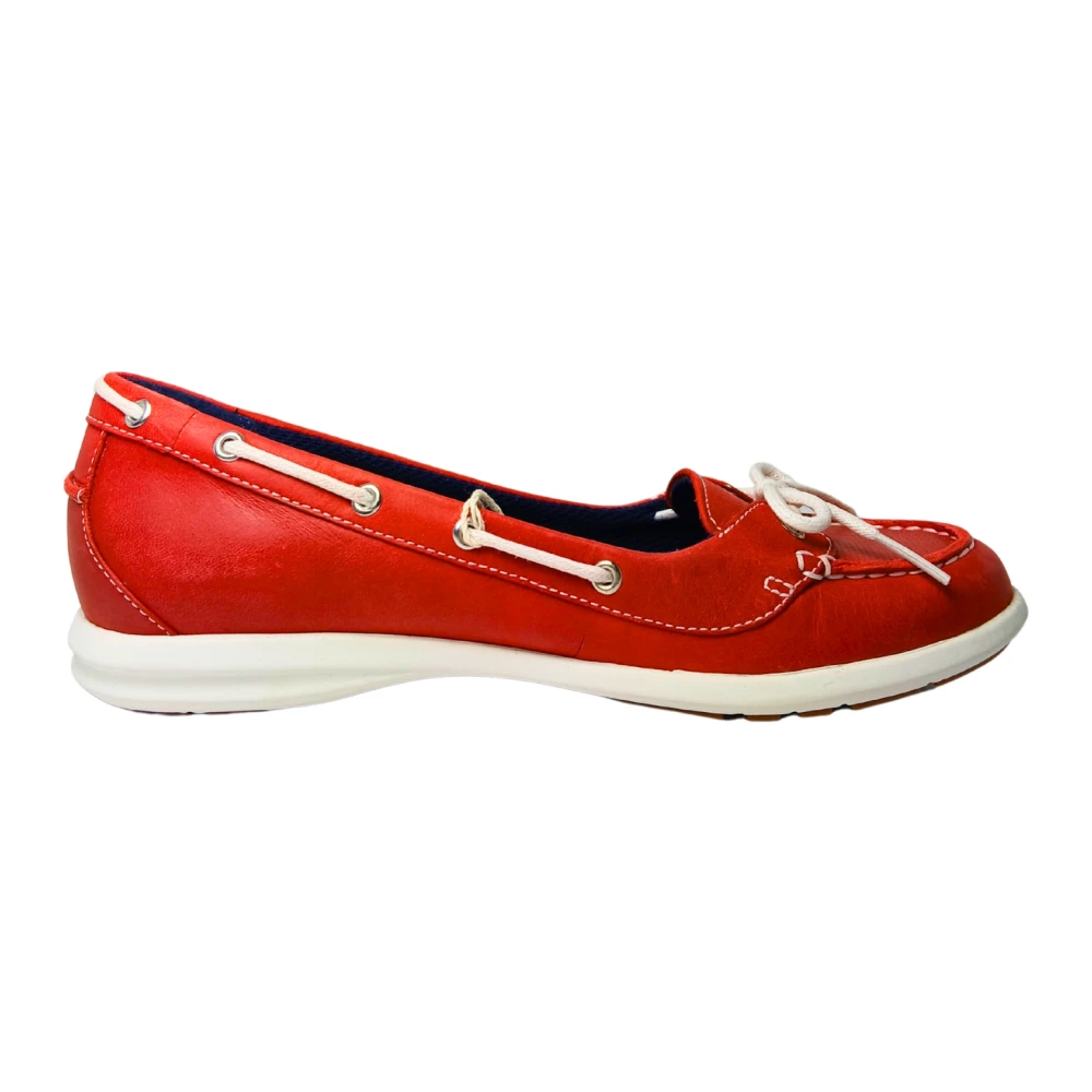 Sebago Läder Loafers Red, Dam