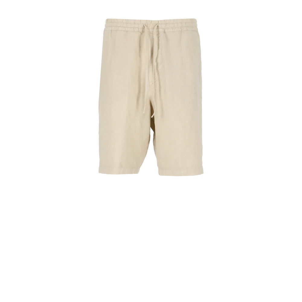 120% lino Casual Shorts Beige Heren
