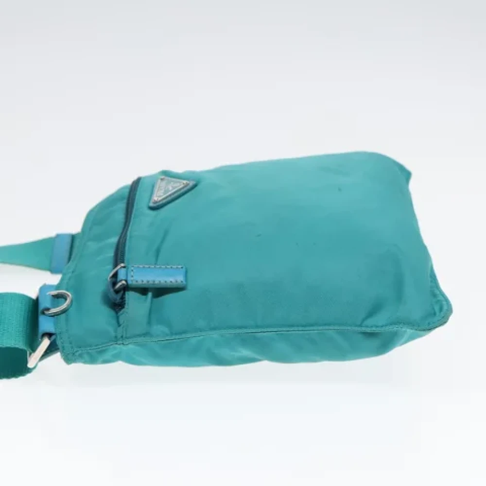 Prada Vintage Pre-owned Fabric prada-bags Blue Dames