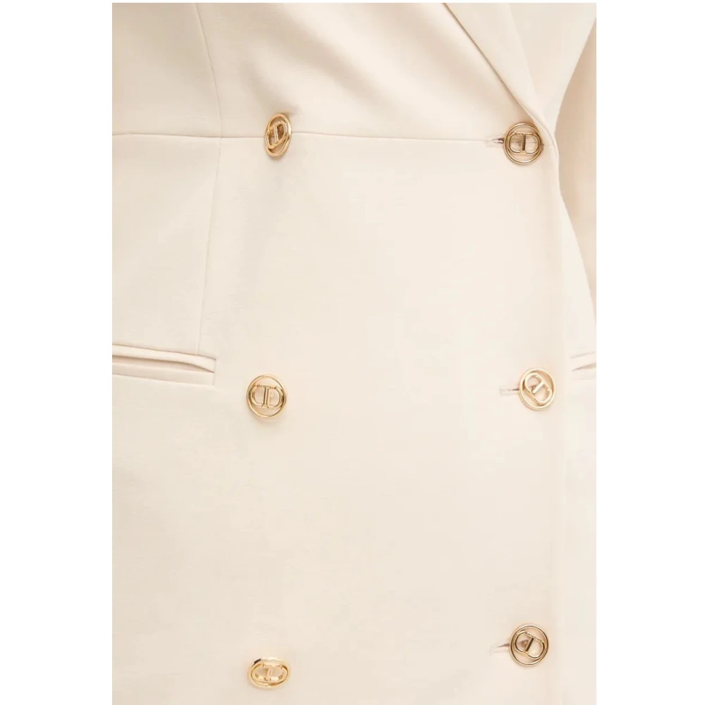 Twinset Korte Jurk White Dames