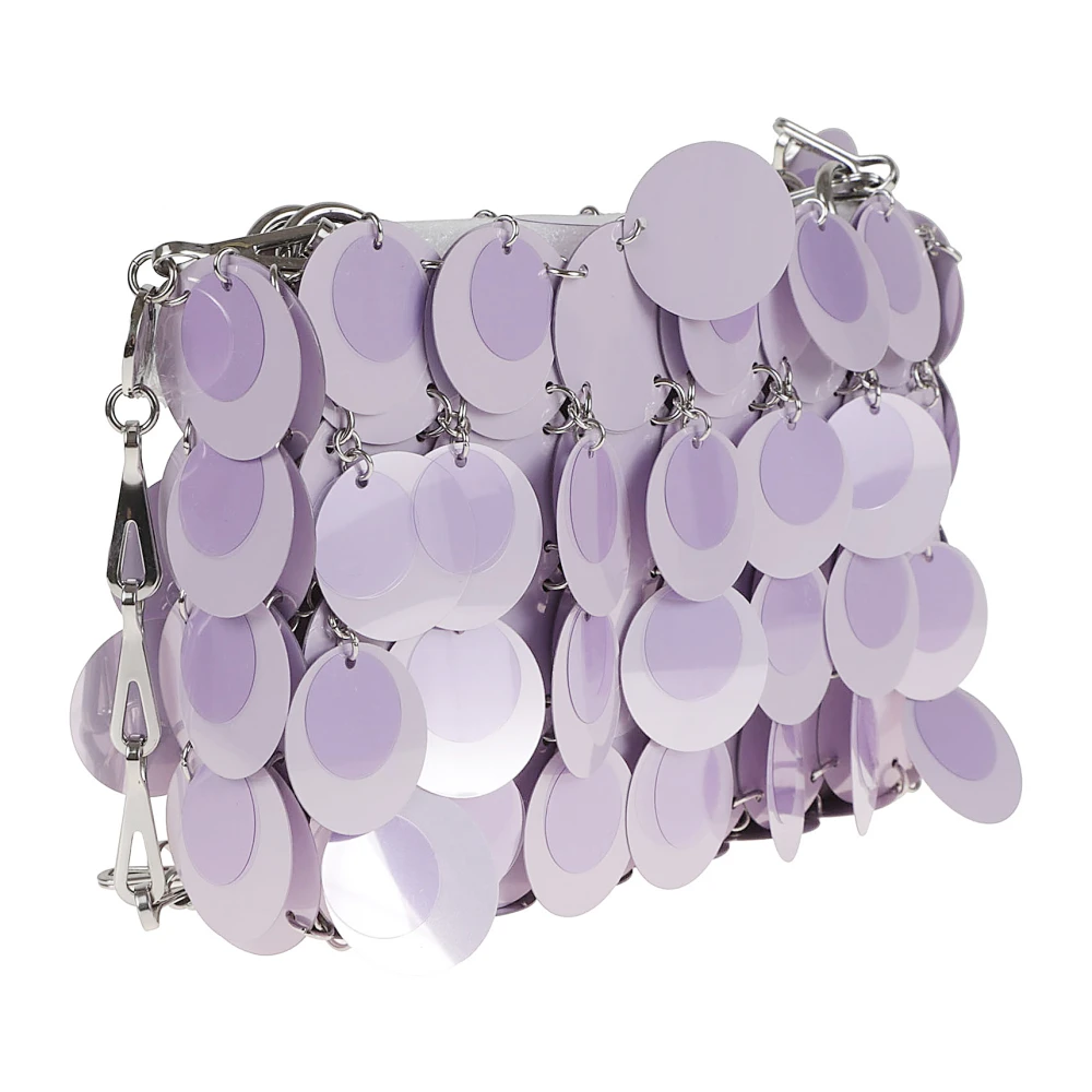 Paco Rabanne Lila Zilveren Handtas Purple Dames