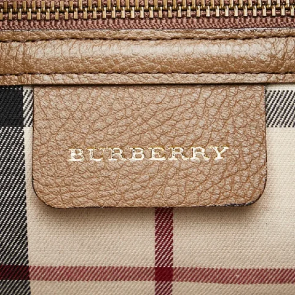Burberry Vintage Pre-owned Leather totes Beige Dames