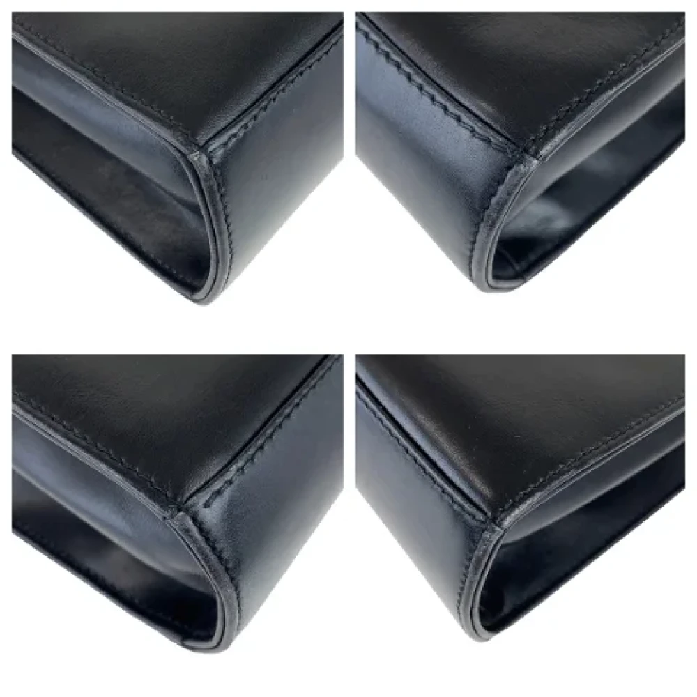 Gucci Vintage Pre-owned Leather gucci-bags Black Dames
